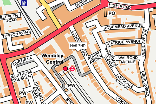 HA9 7HD map - OS OpenMap – Local (Ordnance Survey) HA9 7HD map - OS OpenMap – Local (Ordnance Survey)