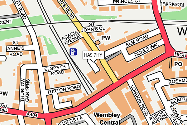 HA9 7HY map - OS OpenMap – Local (Ordnance Survey) HA9 7HY map - OS OpenMap – Local (Ordnance Survey)