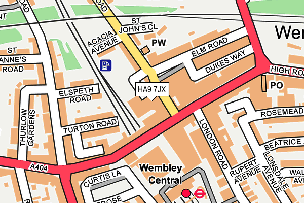 HA9 7JX map - OS OpenMap – Local (Ordnance Survey) HA9 7JX map - OS OpenMap – Local (Ordnance Survey)