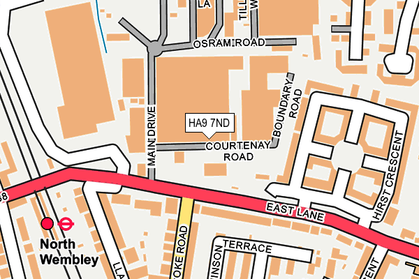 HA9 7ND map - OS OpenMap – Local (Ordnance Survey) HA9 7ND map - OS OpenMap – Local (Ordnance Survey)