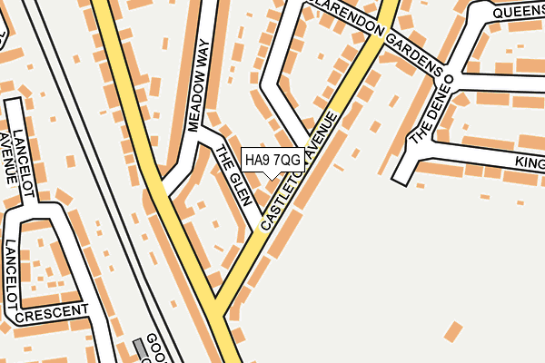 HA9 7QG map - OS OpenMap – Local (Ordnance Survey) HA9 7QG map - OS OpenMap – Local (Ordnance Survey)