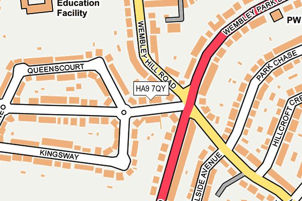 HA9 7QY map - OS OpenMap – Local (Ordnance Survey) HA9 7QY map - OS OpenMap – Local (Ordnance Survey)