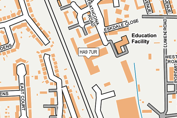 HA9 7UR map - OS OpenMap – Local (Ordnance Survey) HA9 7UR map - OS OpenMap – Local (Ordnance Survey)
