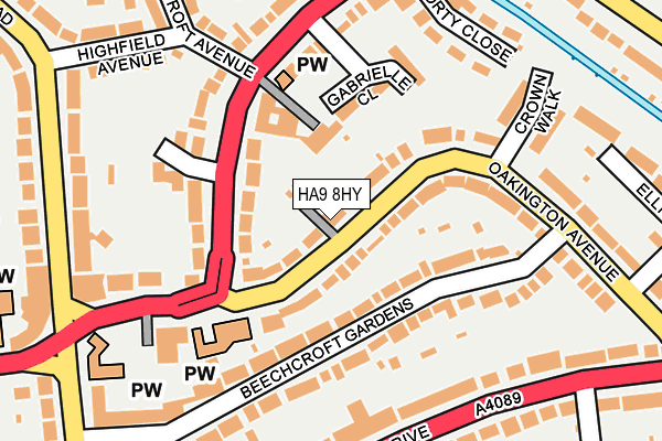 HA9 8HY map - OS OpenMap – Local (Ordnance Survey) HA9 8HY map - OS OpenMap – Local (Ordnance Survey)