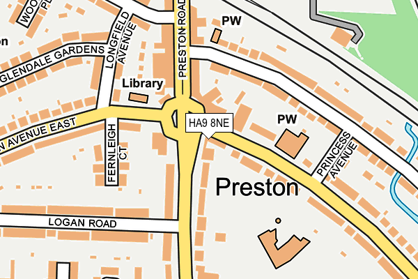 HA9 8NE map - OS OpenMap – Local (Ordnance Survey) HA9 8NE map - OS OpenMap – Local (Ordnance Survey)