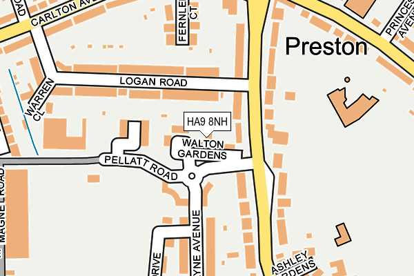 HA9 8NH map - OS OpenMap – Local (Ordnance Survey) HA9 8NH map - OS OpenMap – Local (Ordnance Survey)