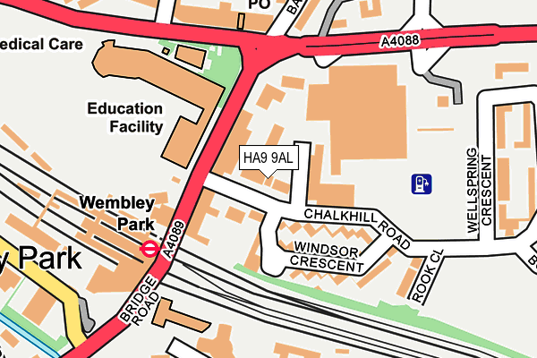 HA9 9AL map - OS OpenMap – Local (Ordnance Survey) HA9 9AL map - OS OpenMap – Local (Ordnance Survey)