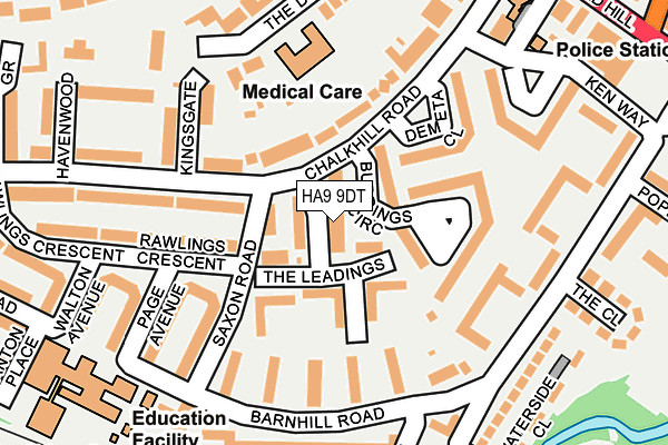 HA9 9DT map - OS OpenMap – Local (Ordnance Survey) HA9 9DT map - OS OpenMap – Local (Ordnance Survey)