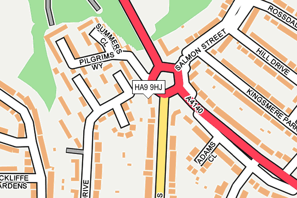 HA9 9HJ map - OS OpenMap – Local (Ordnance Survey) HA9 9HJ map - OS OpenMap – Local (Ordnance Survey)