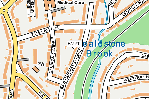 HA9 9TJ map - OS OpenMap – Local (Ordnance Survey) HA9 9TJ map - OS OpenMap – Local (Ordnance Survey)
