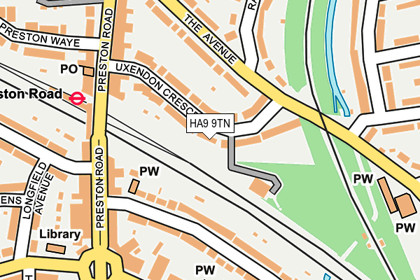 HA9 9TN map - OS OpenMap – Local (Ordnance Survey) HA9 9TN map - OS OpenMap – Local (Ordnance Survey)