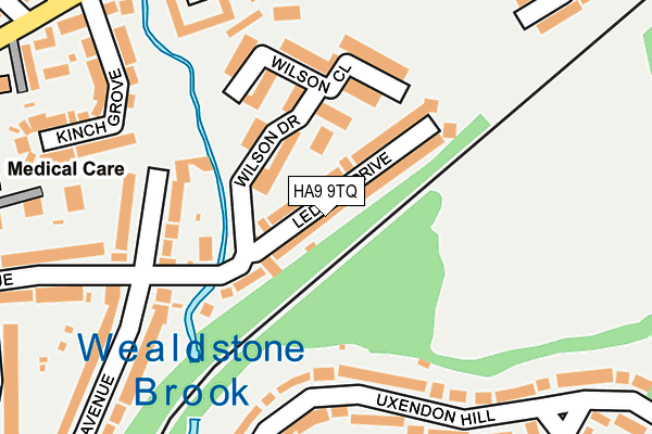 HA9 9TQ map - OS OpenMap – Local (Ordnance Survey) HA9 9TQ map - OS OpenMap – Local (Ordnance Survey)