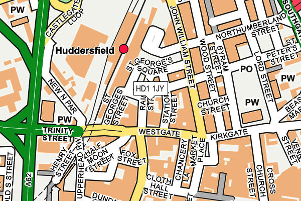HD1 1JY map - OS OpenMap – Local (Ordnance Survey) HD1 1JY map - OS OpenMap – Local (Ordnance Survey)