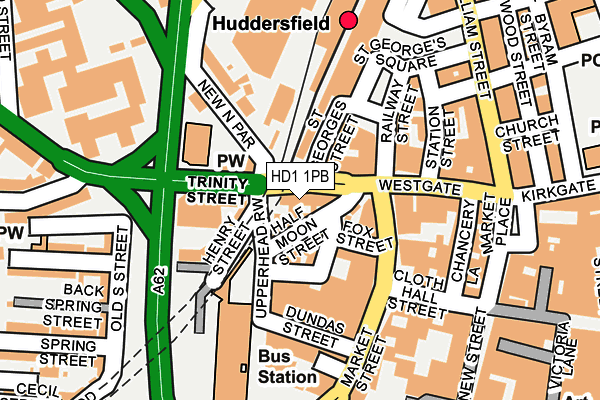 HD1 1PB map - OS OpenMap – Local (Ordnance Survey) HD1 1PB map - OS OpenMap – Local (Ordnance Survey)
