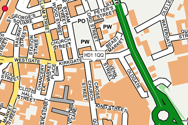 HD1 1QQ map - OS OpenMap – Local (Ordnance Survey) HD1 1QQ map - OS OpenMap – Local (Ordnance Survey)
