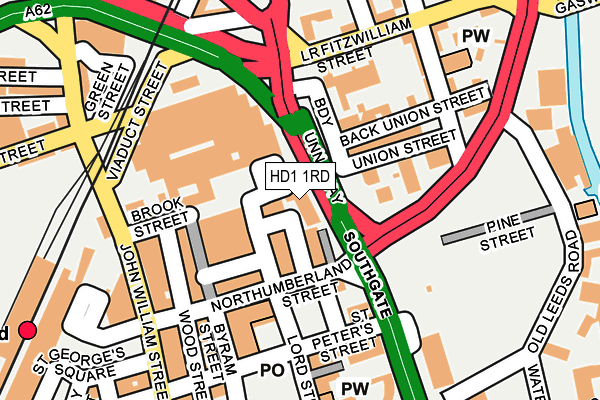HD1 1RD map - OS OpenMap – Local (Ordnance Survey) HD1 1RD map - OS OpenMap – Local (Ordnance Survey)