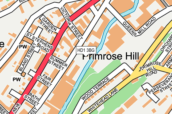 HD1 3BG map - OS OpenMap – Local (Ordnance Survey) HD1 3BG map - OS OpenMap – Local (Ordnance Survey)