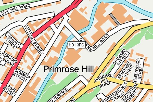 HD1 3PG map - OS OpenMap – Local (Ordnance Survey) HD1 3PG map - OS OpenMap – Local (Ordnance Survey)