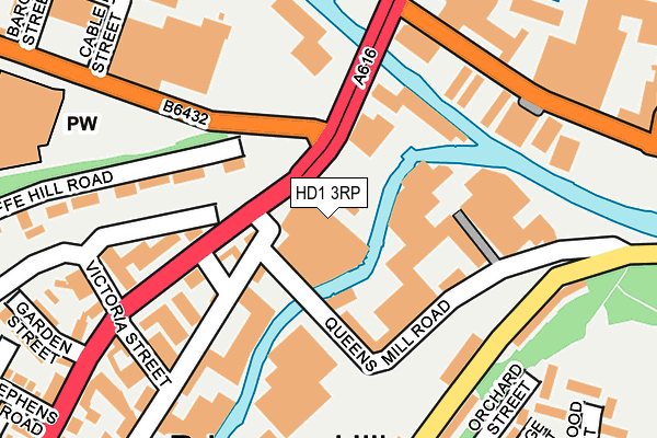 HD1 3RP map - OS OpenMap – Local (Ordnance Survey) HD1 3RP map - OS OpenMap – Local (Ordnance Survey)