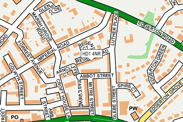 HD1 4NR map - OS OpenMap – Local (Ordnance Survey) HD1 4NR map - OS OpenMap – Local (Ordnance Survey)