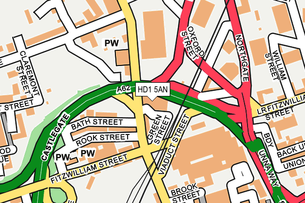 HD1 5AN map - OS OpenMap – Local (Ordnance Survey) HD1 5AN map - OS OpenMap – Local (Ordnance Survey)