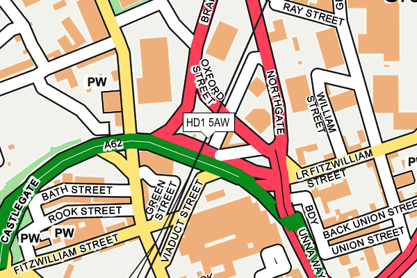 HD1 5AW map - OS OpenMap – Local (Ordnance Survey) HD1 5AW map - OS OpenMap – Local (Ordnance Survey)