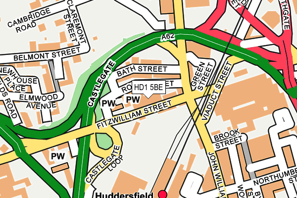 HD1 5BE map - OS OpenMap – Local (Ordnance Survey) HD1 5BE map - OS OpenMap – Local (Ordnance Survey)