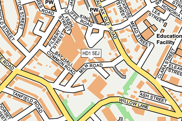 HD1 5EJ map - OS OpenMap – Local (Ordnance Survey) HD1 5EJ map - OS OpenMap – Local (Ordnance Survey)