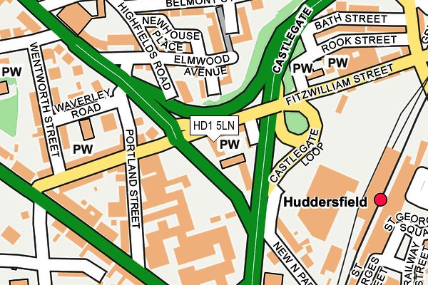 HD1 5LN map - OS OpenMap – Local (Ordnance Survey) HD1 5LN map - OS OpenMap – Local (Ordnance Survey)