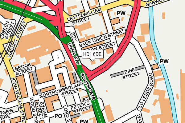 HD1 6DE map - OS OpenMap – Local (Ordnance Survey) HD1 6DE map - OS OpenMap – Local (Ordnance Survey)