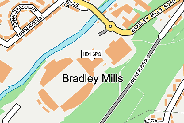 HD1 6PG map - OS OpenMap – Local (Ordnance Survey) HD1 6PG map - OS OpenMap – Local (Ordnance Survey)