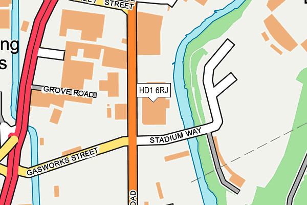 HD1 6RJ map - OS OpenMap – Local (Ordnance Survey) HD1 6RJ map - OS OpenMap – Local (Ordnance Survey)