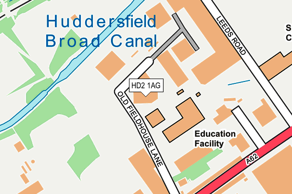 HD2 1AG map - OS OpenMap – Local (Ordnance Survey) HD2 1AG map - OS OpenMap – Local (Ordnance Survey)