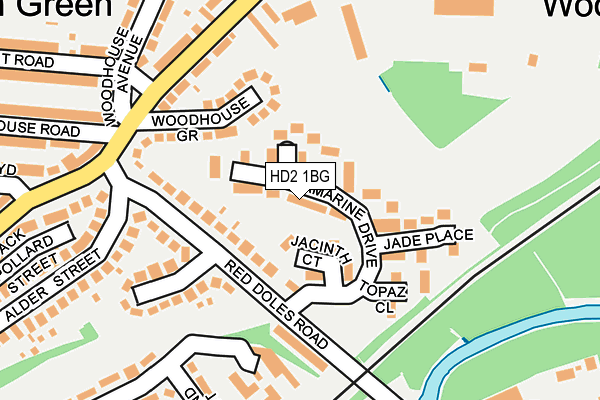 HD2 1BG map - OS OpenMap – Local (Ordnance Survey) HD2 1BG map - OS OpenMap – Local (Ordnance Survey)