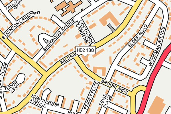 HD2 1BQ map - OS OpenMap – Local (Ordnance Survey) HD2 1BQ map - OS OpenMap – Local (Ordnance Survey)