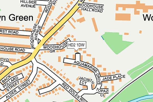 HD2 1DW map - OS OpenMap – Local (Ordnance Survey) HD2 1DW map - OS OpenMap – Local (Ordnance Survey)