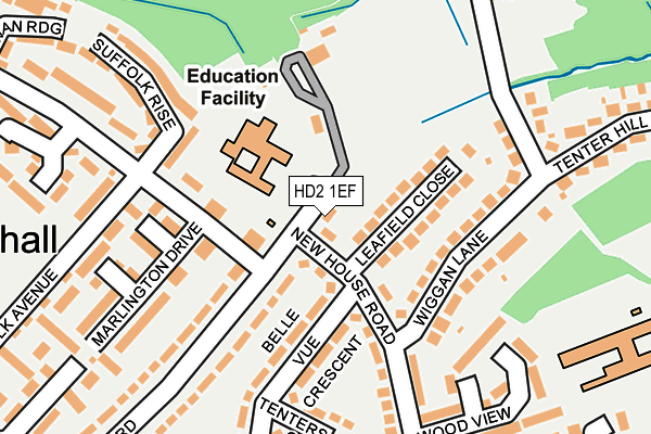 HD2 1EF map - OS OpenMap – Local (Ordnance Survey) HD2 1EF map - OS OpenMap – Local (Ordnance Survey)