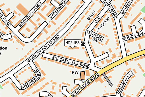 HD2 1ES map - OS OpenMap – Local (Ordnance Survey) HD2 1ES map - OS OpenMap – Local (Ordnance Survey)