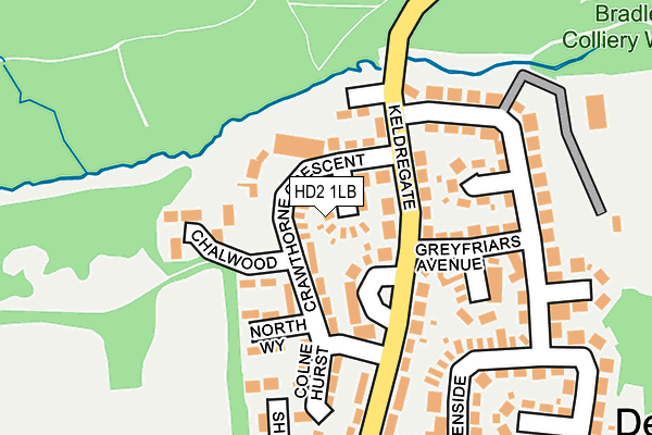 HD2 1LB map - OS OpenMap – Local (Ordnance Survey) HD2 1LB map - OS OpenMap – Local (Ordnance Survey)