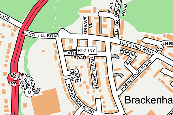 HD2 1NY map - OS OpenMap – Local (Ordnance Survey) HD2 1NY map - OS OpenMap – Local (Ordnance Survey)