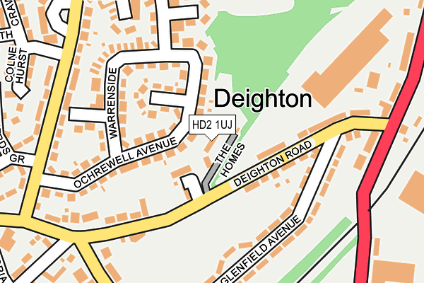 HD2 1UJ map - OS OpenMap – Local (Ordnance Survey) HD2 1UJ map - OS OpenMap – Local (Ordnance Survey)