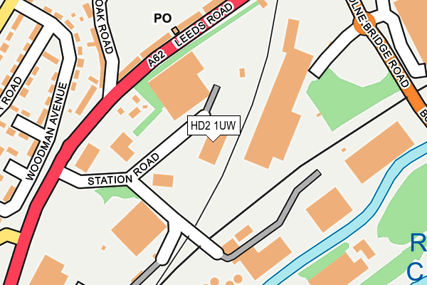 HD2 1UW map - OS OpenMap – Local (Ordnance Survey) HD2 1UW map - OS OpenMap – Local (Ordnance Survey)