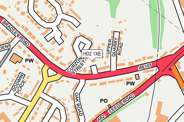 HD2 1XE map - OS OpenMap – Local (Ordnance Survey) HD2 1XE map - OS OpenMap – Local (Ordnance Survey)