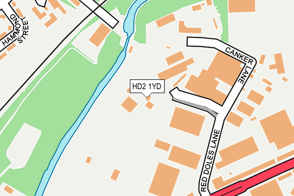 HD2 1YD map - OS OpenMap – Local (Ordnance Survey) HD2 1YD map - OS OpenMap – Local (Ordnance Survey)