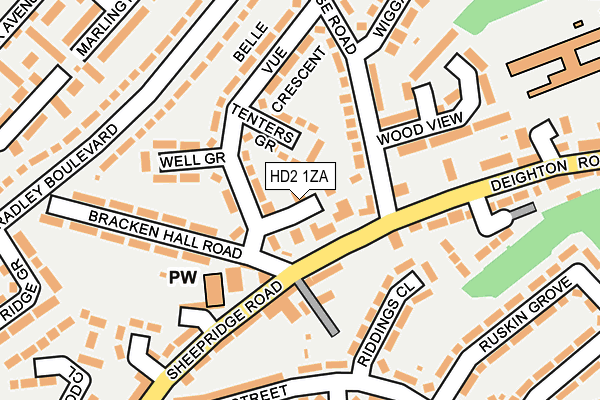 HD2 1ZA map - OS OpenMap – Local (Ordnance Survey) HD2 1ZA map - OS OpenMap – Local (Ordnance Survey)