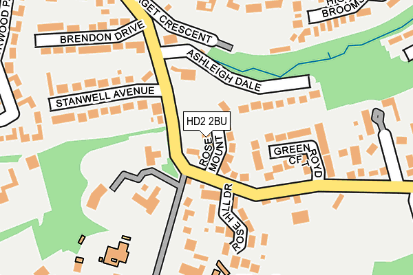 HD2 2BU map - OS OpenMap – Local (Ordnance Survey) HD2 2BU map - OS OpenMap – Local (Ordnance Survey)