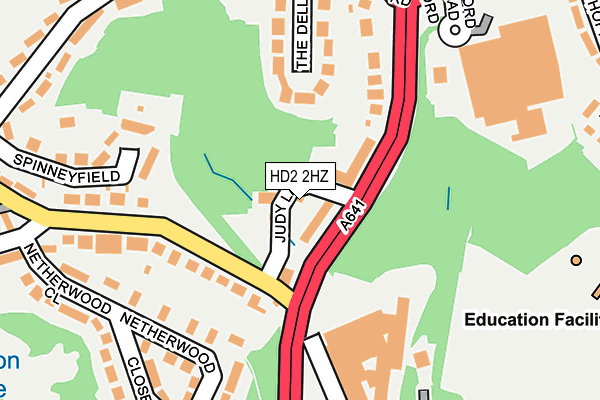 HD2 2HZ map - OS OpenMap – Local (Ordnance Survey) HD2 2HZ map - OS OpenMap – Local (Ordnance Survey)