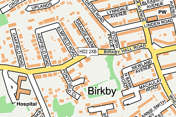 HD2 2XB map - OS OpenMap – Local (Ordnance Survey) HD2 2XB map - OS OpenMap – Local (Ordnance Survey)