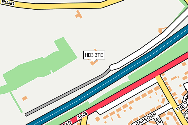 HD3 3TE map - OS OpenMap – Local (Ordnance Survey) HD3 3TE map - OS OpenMap – Local (Ordnance Survey)