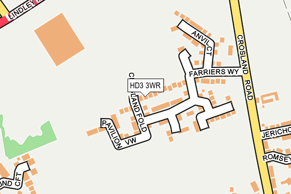 HD3 3WR map - OS OpenMap – Local (Ordnance Survey) HD3 3WR map - OS OpenMap – Local (Ordnance Survey)